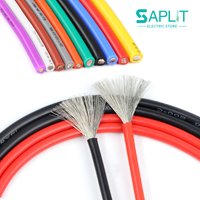10 Colors 5/10m Silicone Electric Wire 30 28 26 24 22 20 18 16 14 12 10 08AWG Soft Stranded High Temperature Tinned Copper Wire