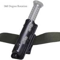 DIZETION Baton Holder Pouch Holster 360 Degree Rotation Tactical Baton Case Open Top Waist Carry