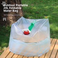 20L Collapsible Water Container, Portable Foldable PVC Water Jug with Tap & Handle for Camping Outdoor
