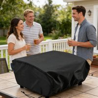 BBQ Grill Cover Heavy Duty Waterproof Table Top Griddle Top Barbecue Grill Cover for Outdoor Barbecue Cooking Camping Patio