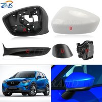 Car Accessories Exterior Rearview Side Mirror Parts Cover LED Turn Signal Lamp Frame Housing Lens For Mazda CX-5 CX5 2013 2014