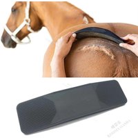 Horse Brushes Massage Cleaning Brush Horse Grooming Brush Flea Tick Removal Rubber Hair Comb Accessories Mane Tail Bristle Brush
