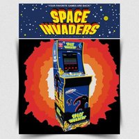 SPACE INVADERS ARCADE METAL SIGN WALL PLAQUE retro poster man cave games room-Aluminum