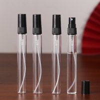 5 teile/paket 2ml 3ml 5ml 10ml schwarz nebel sprüh flasche sprüh pumpe flasche reise nachfüllbare flasche glas parfüm flasche mit sprüh gerät