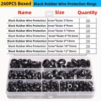 Rubber Cable Grommet Set Providing Waterproof Sealing and Fire Resistant Performance for Wires in Various Installation Settings