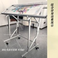 New Adjustable Aluminum Floor Stand for Embroidery Hoop Heavy Duty Vertical Frame Holder for Home