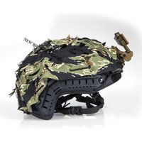 Tactical 3D Camouflage Cloth Cover Airsoft universal Laser-Cut Net Helmet Cover for Wargame Paintball Hunting DIY Props