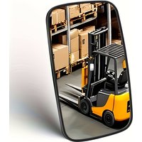 360 Degree Rotation Side Mirrors Forklift Rearview Mirror And Screw-On Rearview Mirror 1-5T Tractor Mirrors Accessories