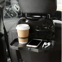 Foldable Car Backseat Desk for Dinner Plate Portable Drink Cup Coffee Stand Storage Case Meal Tray Automobile interior Accessor