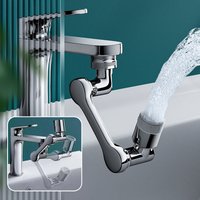 Universal Rotation Extender Faucet Aerator Splash Filter Kitchen Washbasin Faucets Bubbler Nozzle Two Modes for Water Outlet