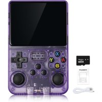 R36S Retro Handheld Game Console Linux System 3.5-inch IPS 64G 20000+ Games Portable Pocket Game Console Family Gift