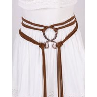 Renaissance Medieval Tassel Women's Belt Long Rope Waistband Witch Crossbody Chain Viking Decoration Accessory