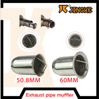 50.8mm 60mm Universal Motorcycle Slip On Exhaust Exhaust Catalytic Escape Catalysts Silencieux Moto Muffler
