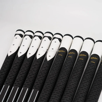 10/13Pcs/Lot Golf Club Grip Standard Midsize Golf Grip Rubber Golf Grips Club Grips Iron and Wood Grips Universal Golden