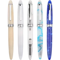 Penbbs 308 Acrylic Resin Fountain Pen Daming Sharp EF/F/M 0.5/0.7mm Rotating Ink Absorption Student Calligraphy Practice Gift