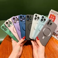 For Magsafe Magnetic Wireless Charging Case For iPhone 16 15 14 13 12 11 Pro XS Max XR X 8 Plus SE 2022 2020 Soft TPU Cover T18