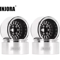INJORA Offset -10mm Aluminum Turbine 1.9" Beadlock Wheel Rim for 1/10 RC Crawler SCX10 Pro TRX4 VS4-10 Gen8 (W1955)