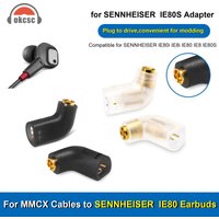 OKCSC HIFI Headphone Plug 3.5/0.78mm ER4P EXK FitEar AD2C W40 HD580 QDC IE80 IE40 JH to MMCX Earphone Conversion Pin Connector