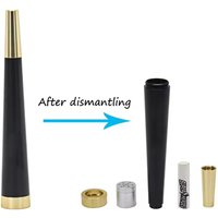 Removable Metal Cone Herb Smoking Pipe with Activated Carbon Filter Mouth Tips Dry Burning Tobacco Pipes Smoking Accessories