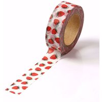 1PC. 10M Decor Cute Strawberry Fruit Washi Tapes DIY for Scrapbooking Planner Adhesive Masking Tapes Kawaii Papeleria