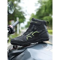 AliExpress comeinia ori Motorcycle Riding Shoes Men's Breathable Leather Boots Casual Comfortable Slip-On Ankle Boots for Urban Cycling