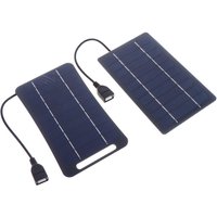 2W Solar Charger Portable W/USB-C Fast Charging For Phone Power Banks Camping Hiking Emergency Power Supply