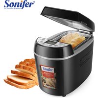 1.3kg Automatic Bread Machine 870w Programmable Bread Maker 15-hour Pre-set Timer Control Panel With Lcd Display Sonifer