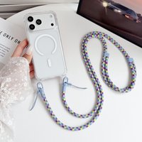 7mm Official Lanyard Magnetic Case For iPhone 17 Pro Max 14 13 15 16 Shockproof Crossbody Neck Cord Strap Acrylic Clear Cover