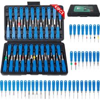 41PCS Electrical Pin Terminal Removal Tools Car Depinning Tool with Plastic Case for Connector Terminal Pin Removal Tool Kit