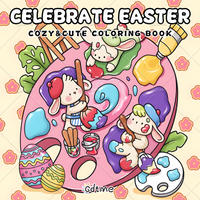 CELEBRATE EASTER Coloring Book - Cute Stress Relief Painting Book, Suitable For Party And Birthday Gifts