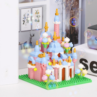 Mini Schloss Bausteine Märchen Schloss Kirche Micro Blöcke DIY Spielzeug Ziegel Bau Spielzeug für Mädchen Geburtstag Geschenke