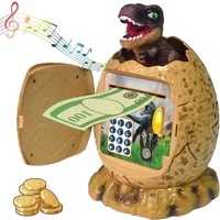 Piggy Bank Dinosaur Egg Model Money Box Password Cash Coin Saving Money Safe Creative Children Atm Bank Boys Grils Birthday Gift