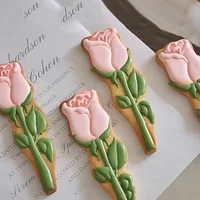 3d Rose Cookie Moulds Mother's Day Rose Cookie Mold Valentine's Day Flower Fondant Biscuit Mold Baking Cake Decorating Tool