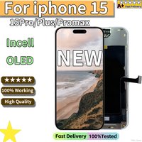 Crazy Cow High Quality Screen AMOLED INCELL LCD OLED OEM For iPhone 15 Pro Max 15 Plus Display 15 Pro Screen Replacement NEW A+