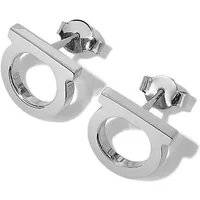Delicate Letter D Design in Gold/Silver Tone, Cubic Zirconia Studs, Hypoallergenic Metal for Sensitive Ears, Fresh & Sweet Style