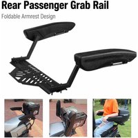 Universal Motorcycle Trunk Armrest Passenger Safety Grab Bar Foldable Rear Seat Handle Backrest for Electric Scooter Motorbike