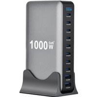 1000W Multi-Port Desktop Charger with 8C2A Fast Charging 200W Total Power for Laptops Tablets And More - New Model