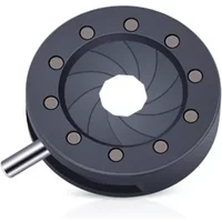 1-12mm Optical Iris Diaphragm Module Adjustable Manual Aperture M4 Bracket Optional for Microscope Camera Laser