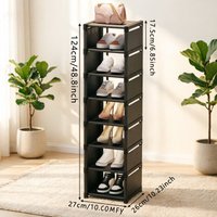 Multi-layer Adjustable Shoe Rack Stackable Wall Corner Shoe Organizer Space Saving Shoe Storage Cabinet