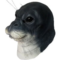 Animal Mask Seals Sea Lions Head Mask Novelty Cute Creepy Latex Funny Masks Helmet Halloween Cosplay Costume Party Props