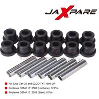 Jaxpare - Bushing and Sleeve Kit for Club Car DS and EZGO TXT 1994-UP,Front/Rear Leaf Spring&Front Upper A Arm Suspension.
