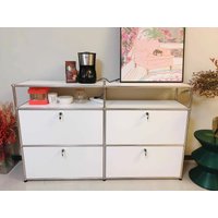 Modern Living Room Cabinets Storage Sideboard Modular Soild Wood Stainless Steel Frame with Door for Bedroom Customized Cabinet