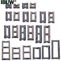 DIP IC Socket Assorted Sizes DIP6–DIP40 Round Pin & Square Pin Narrow / Wide Type for PCB DIY Electronics