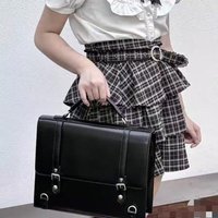 Sweet-edge PU Transparent Ita Bag Waterproof Wear-resistant Japanese Backpack White Black Large Capacity Shoulder Bag JK