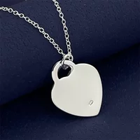 925 Sterling Silver Love Lock Pendant Necklace, Ladies Couple Simple Luxury Banquet Wedding Birthday Jewelry Gift