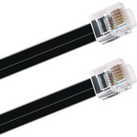RJ11 RJ12 6P6C Reverse Rollover Male Modular Data Cable Compatible with Ioptron iEQ30 Autoguiding ST-4 ST4 Auto Guide Camera