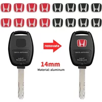 13mm 5/10pcs Car Key Badge Emblem Replacement Car Key Sticker For Honda Civic Fit Jazz Accord CRV HRV City Odyssey Passport