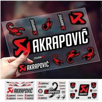 AliExpress akrapovic FOR AKRAPOVIC Universal Multi-Purpose Reflective Waterproof Stickers Scratch Conceal For Auto Bike Helmet Mug Fridge Decoration