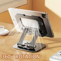 360° Rotatable Tablet Stand Adjustable Foldable Desktop Stand Holder Compatible For 4.7-12 Inch iPad Laptop Desktop Holder Stand
