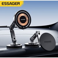 Essager Magnetic Wireless Charger Car Phone Holder 15W Fast Charging Easy Paste Mount Stand For Magsafe iPhone 15 14 13 Pro Max